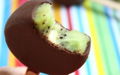 Infused Chocolate Dipped Kiwi Pops