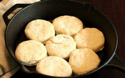 Biscuits in a Cast Iron Skillet