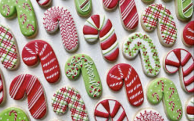 Infused Candy Cane Cookies